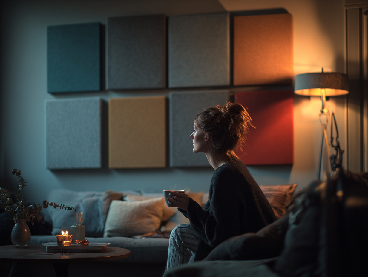 Cozy Brooklyn living room after professional soundproofing